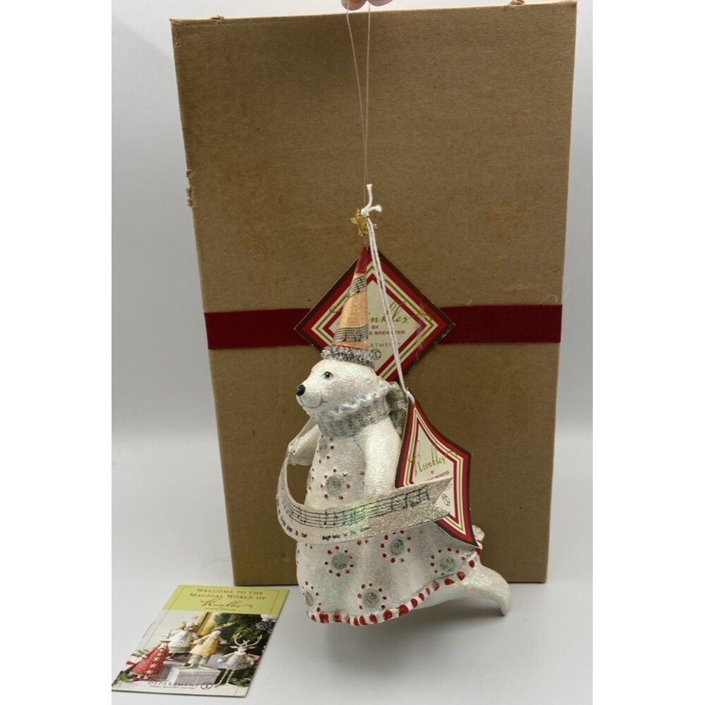 Dept 56 Patience Brewster Christmas Krinkles Seal Ornament 7.5" #38680 With Box